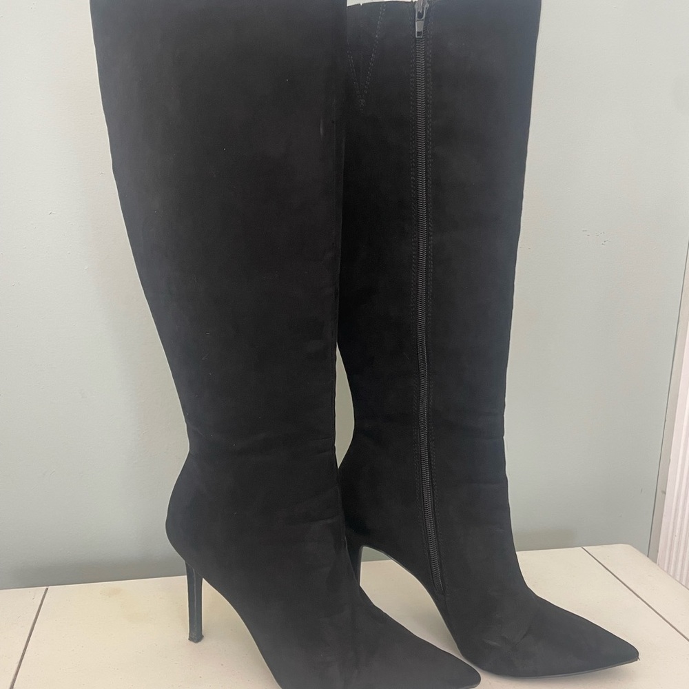 INC International Concepts Black Heeled Boots
